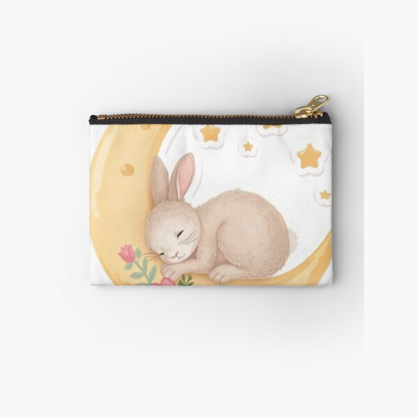 Item preview, Sleepy Moon Bunny Kawaii Sticker designed and sold by Stylestickers55.