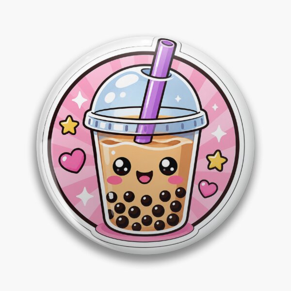 Artikelvorschau, Niedlicher Kawaii-Bubble-Tea | Fröhlicher Boba-Tea-Cartoon | Pastellfarbenes Design für Feinschmecker entworfen und verkauft von AstraDrip Studio.