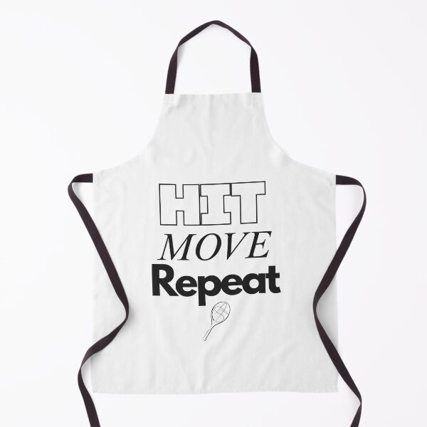 Item preview, Hit Move Repeat - Tennis Badminton Pickleball designed and sold by RunningWhiskers.