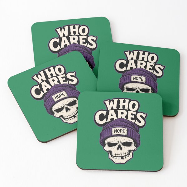 Item preview, Who Cares Skull Beanie designed and sold by olosra.