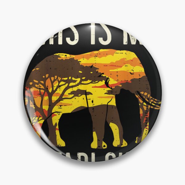 Item preview, Vintage Sunset African Elephant Wilderness Wildlife Adventure Graphic This Is My Safari Shirt designed and sold by Clyrexor.