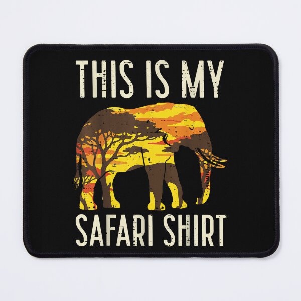 Item preview, Vintage Sunset African Elephant Wilderness Wildlife Adventure Graphic This Is My Safari Shirt designed and sold by Clyrexor.