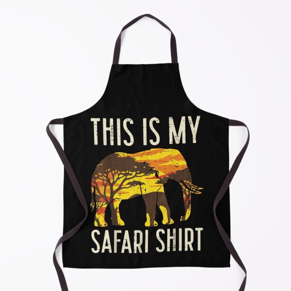 Item preview, Vintage Sunset African Elephant Wilderness Wildlife Adventure Graphic This Is My Safari Shirt designed and sold by Clyrexor.