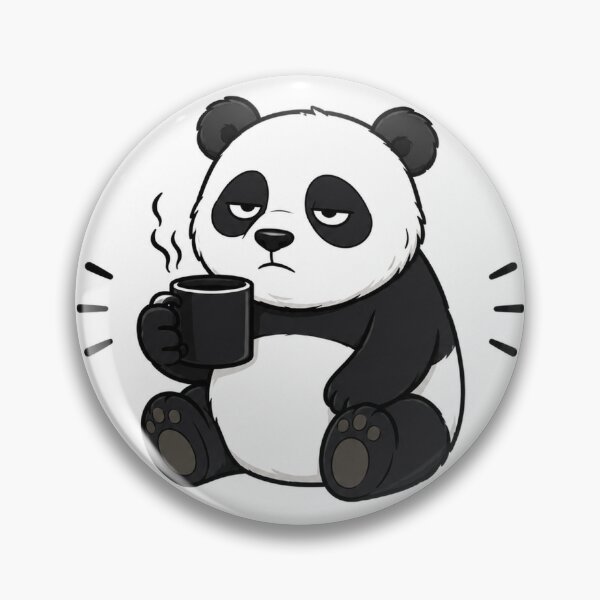 Item preview, Panda with coffee and slogan designed and sold by Giewont.