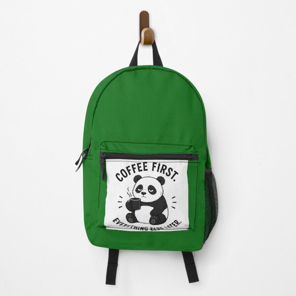 Item preview, Panda with coffee and slogan designed and sold by Giewont.
