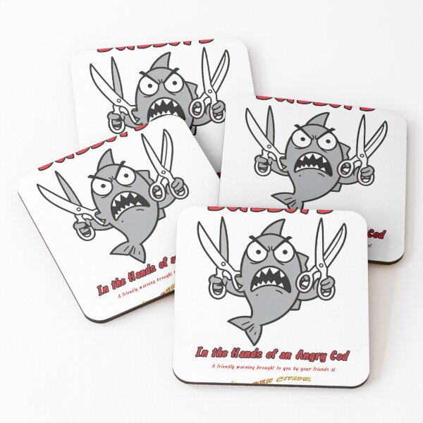 Item preview, ¡Tijeras en manos de un bacalao furioso! designed and sold by HiddenCitadel.