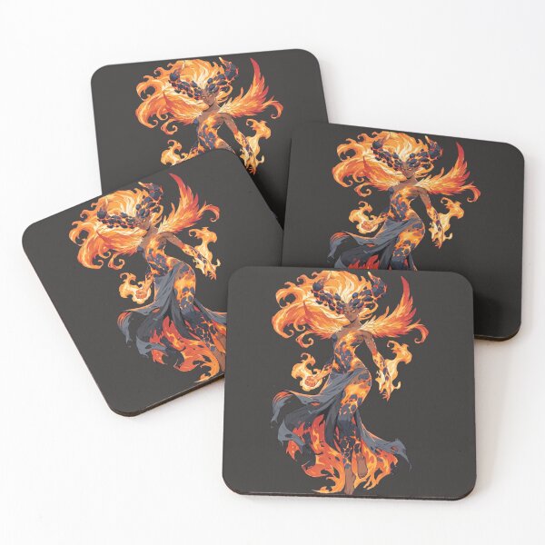 Item preview, Phoenix Goddess Spirit of Eternal Flame Fantasy Fire Art designed and sold by MythicMood.