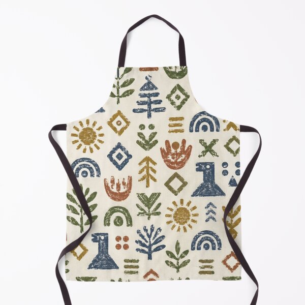 Item preview, Earthy Folk Art Geometric Pattern designed and sold by Owcomm.