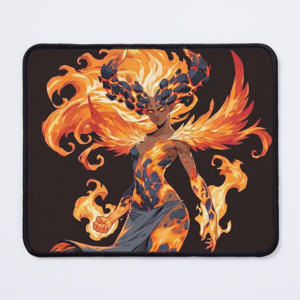 Item preview, Phoenix Goddess Spirit of Eternal Flame Fantasy Fire Art designed and sold by MythicMood.