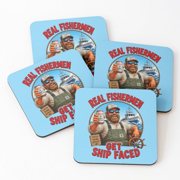 Item preview, REAL FISHERMEN GET SHIP FACED 3 designed and sold by DigitalandPhoto.