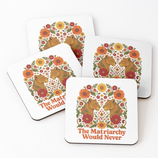 Item preview, Retro Aesthetic Feminist Lioness Floral Art Print The Matriarchy Would Never Shirt designed and sold by Twindluzz.