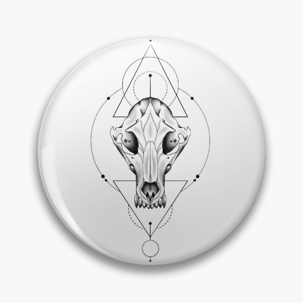 Item preview, Geometric Fox Skull Sacred Geometry Occult Art designed and sold by Salty Psyche.
