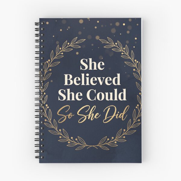 Item preview, She Believed She Could So She Did — Motivational Quote Women Empowerment designed and sold by krishna-artdesigns.