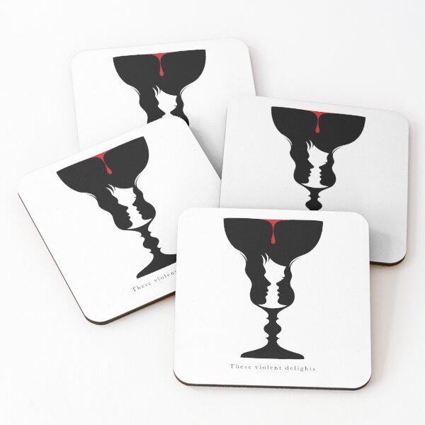 Item preview, Romeo and Juliet These Violent Delights Optical Illusion Goblet Art designed and sold by Fenay Designs.