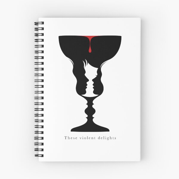 Item preview, Romeo and Juliet These Violent Delights Optical Illusion Goblet Art designed and sold by Fenay Designs.