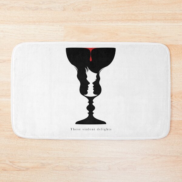 Item preview, Romeo and Juliet These Violent Delights Optical Illusion Goblet Art designed and sold by Fenay Designs.
