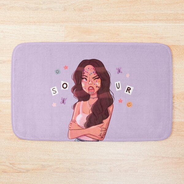 Item preview, Olivia “Sour” Aesthetic — Sticker-Face Pop Girl (Pastel Poster) designed and sold by gringoods.