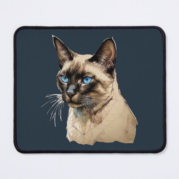 Item preview, Geometric Siamese - Modern Pet Art designed and sold by Tklezardesigns.