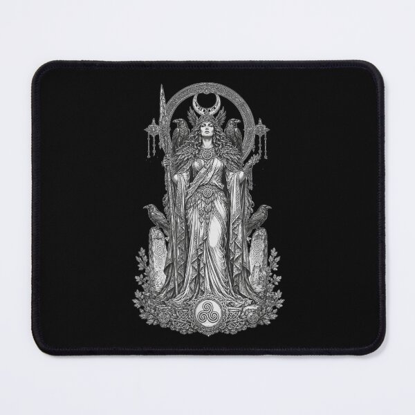 Item preview, Gothic Celtic Goddess Morrigan Spear Crown Pagan Wiccan Crow Raven Dark Art designed and sold by Plonkylar.