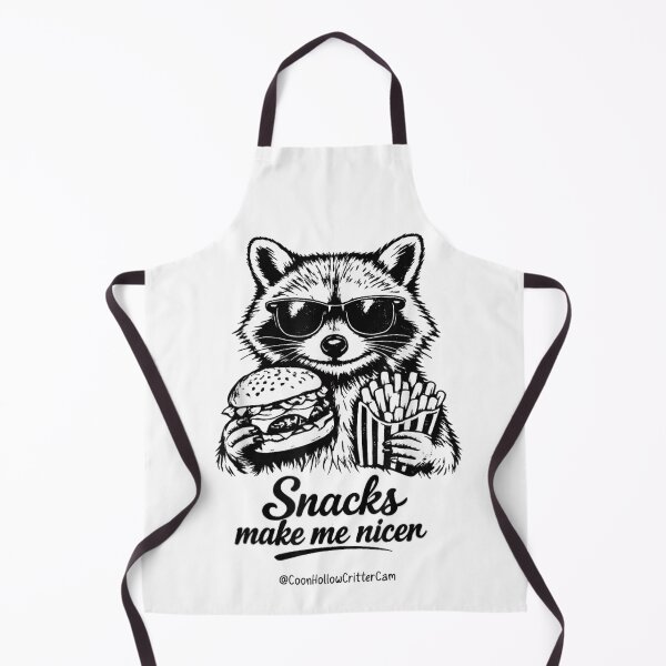 Item preview, Cute Raccoon Eating Burger And Fries Sunglasses Snacks Make Me Nicer Art designed and sold by Plonkylar.