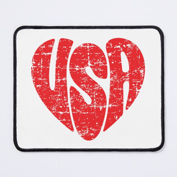 Item preview, USA Heart Distressed Vintage Typography Design – Patriotic USA Love Graphic designed and sold by Yodypee.