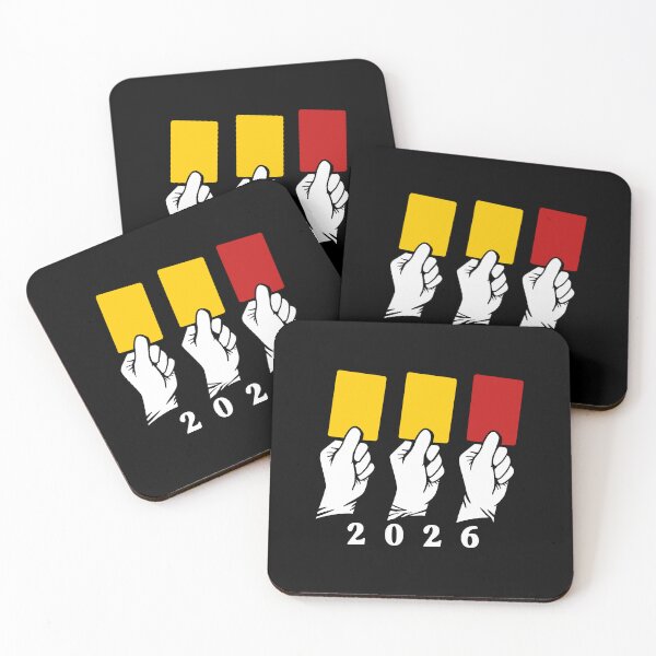 Item preview, Funny World Cup 2026 Soccer Yellow Card Red Card Illustration designed and sold by BootsBoots.