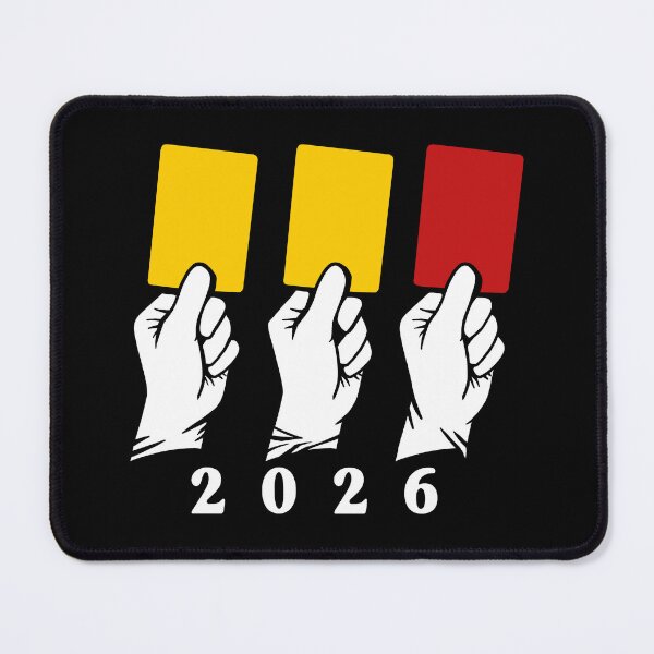Item preview, Funny World Cup 2026 Soccer Yellow Card Red Card Illustration designed and sold by BootsBoots.
