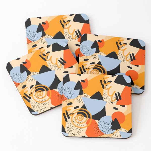 Item preview, Colour Carnival Retro Pattern Collection | Maximalist Geometric Floral and Character Designs designed and sold by VirtuallyCreativ .