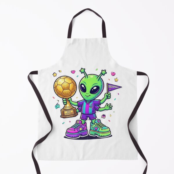 Item preview, Kawaii Alien Soccer Champion Trophy Art designed and sold by EchoPrint Co..