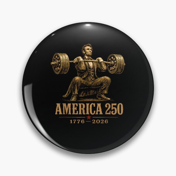 Item preview, Abraham Lincoln America 250 Patriotic Weightlifting 1776 2026 designed and sold by issan-exe.