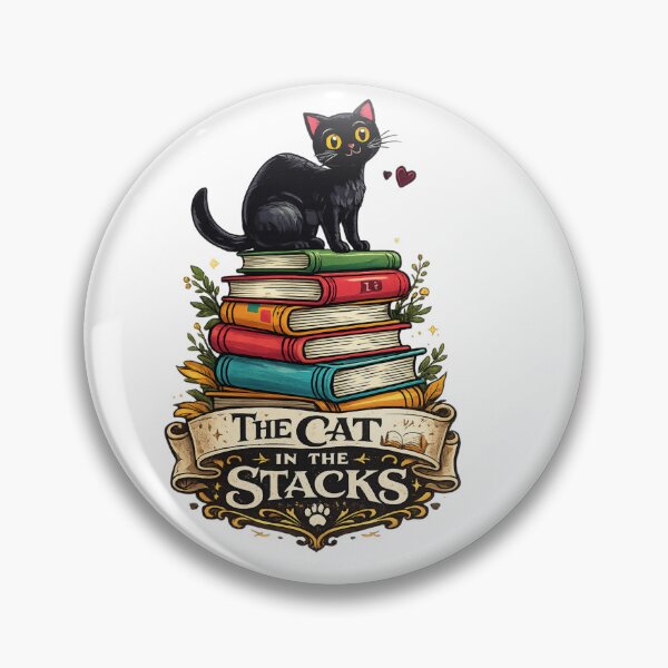 Item preview, Cat on Colorful Books Stack designed and sold by aminomen.