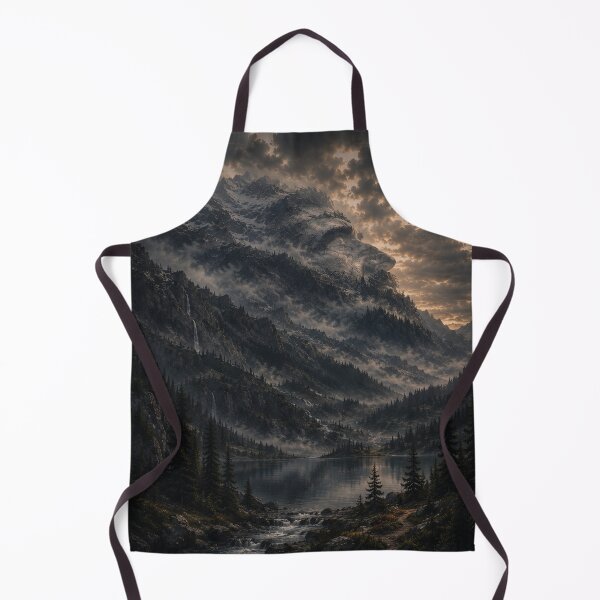 Item preview, Hidden Man in the Mountain | Optical Illusion Landscape Art Print designed and sold by Esterlane.