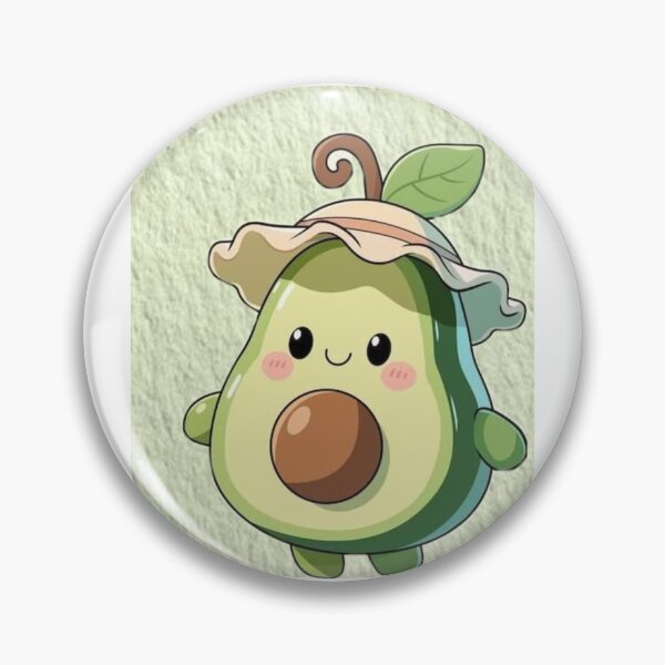 Item preview, Cute Kawaii Avocado Sticker | Adorable Smiling Avocado Decal designed and sold by Pixel&Petal.