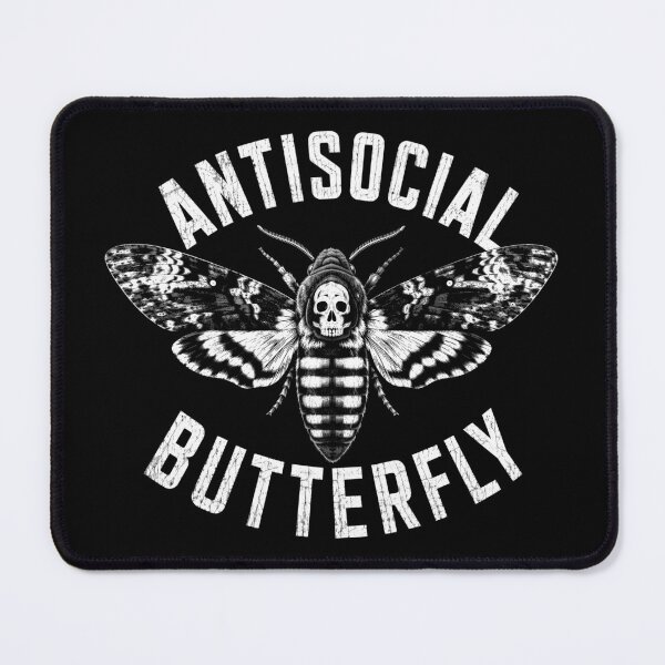 Item preview, Antisocial Butterfly Skull Moth Dark Humor designed and sold by Victor Shadehorn.