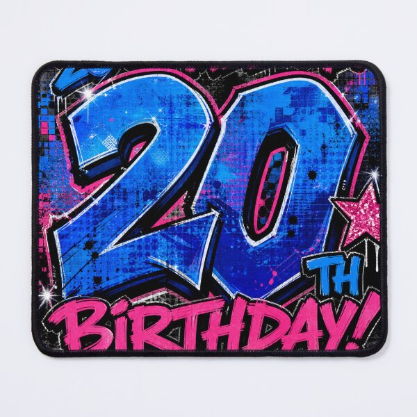 Item preview, Level 20 Unlocked – Vintage 2006 Graffiti Neon Birthday Design designed and sold by Jandedan.