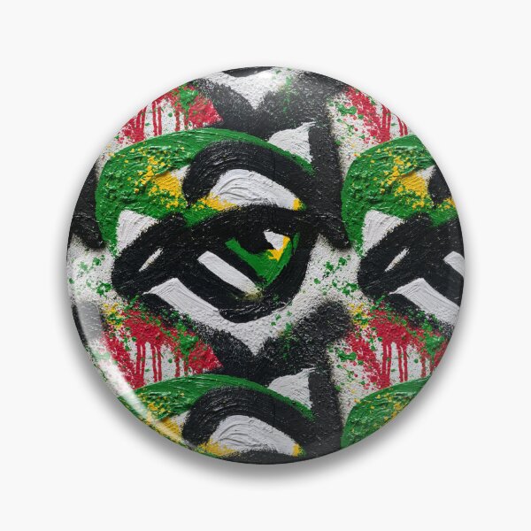 Item preview, Heavy Impasto Black And White Graffiti With Color Splatter designed and sold by igraphixart.