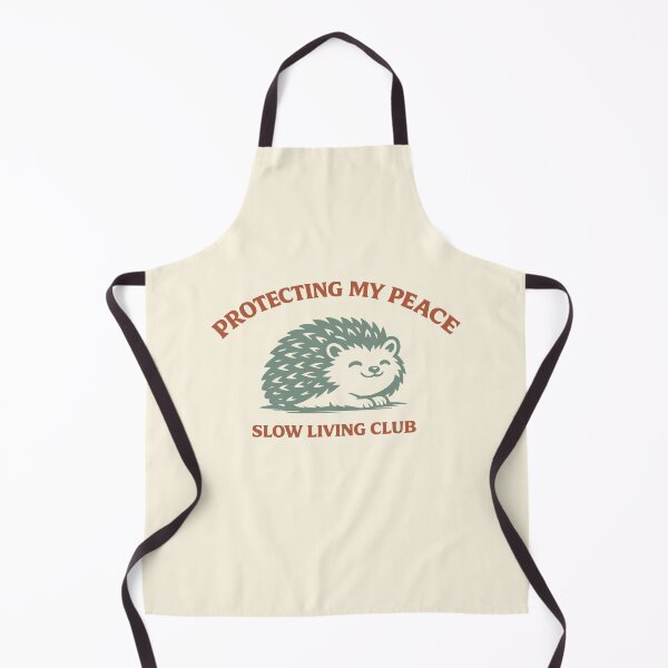 Item preview, Protecting My Peace Hedgehog - Slow Living Club Terracotta Aesthetic designed and sold by MavtM.