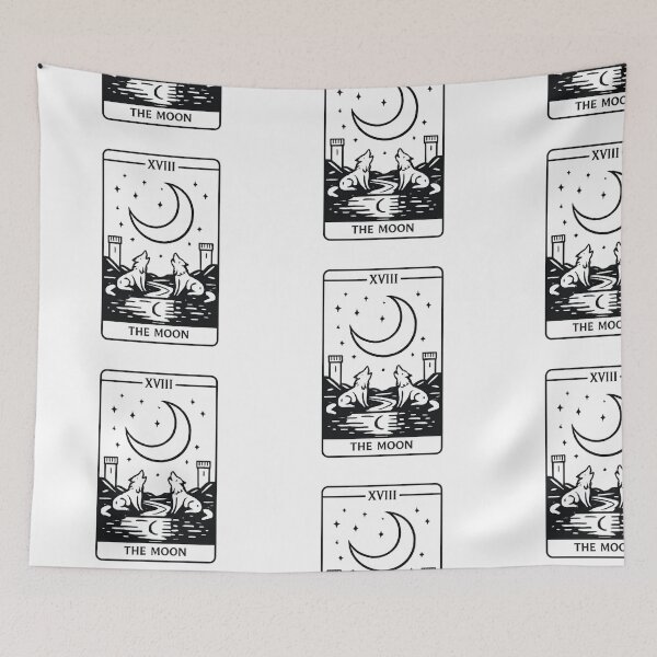 Item preview, The moon card for a witch designed and sold by fadeinkstudio.