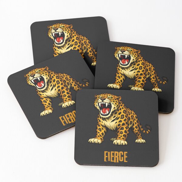 Item preview, Fierce Roaring Leopard Sticker and T-Shirt designed and sold by ROARSOME DESiGNS.