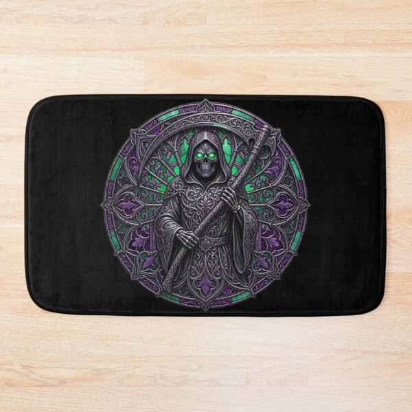 Item preview, Gothic Skull Reaper in Stained Glass designed and sold by David Mateo ArtWorks.