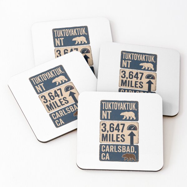 Item preview, Road Trip Journey From Tuktoyaktuk Northwest Territories To Carlsbad California Coastal Route designed and sold by WumbleDoor.