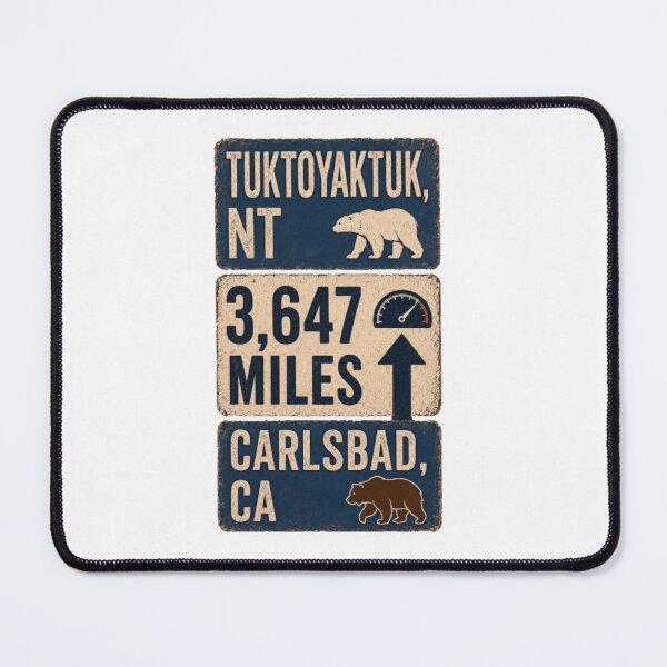 Item preview, Road Trip Journey From Tuktoyaktuk Northwest Territories To Carlsbad California Coastal Route designed and sold by WumbleDoor.