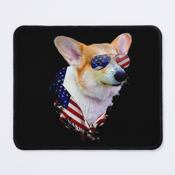 Item preview, Corgi Dog Retro American USA Flag 4 July Pop Art Corgi Lover designed and sold by r-silver.