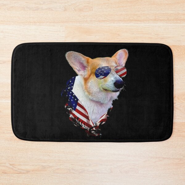 Item preview, Corgi Dog Retro American USA Flag 4 July Pop Art Corgi Lover designed and sold by r-silver.