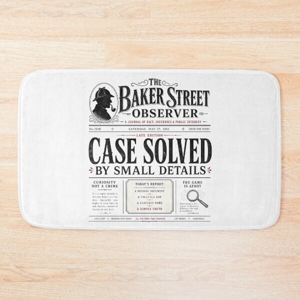 Item preview, Sherlock Holmes Case Solved By Small Details Baker Street Observer designed and sold by Fenay Designs.