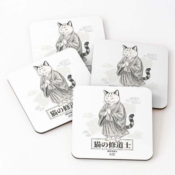 Item preview, Cat Monk – Japanese Zen Cat Illustration designed and sold by lungpleecha.