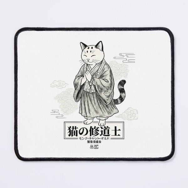 Item preview, Cat Monk – Japanese Zen Cat Illustration designed and sold by lungpleecha.