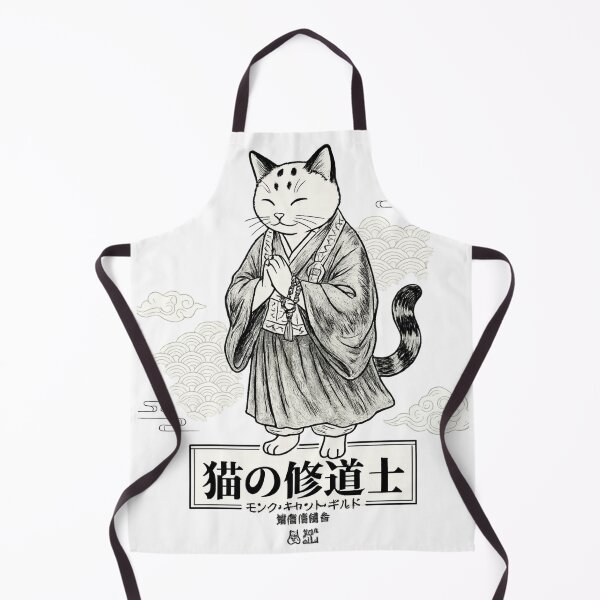 Item preview, Cat Monk – Japanese Zen Cat Illustration designed and sold by lungpleecha.