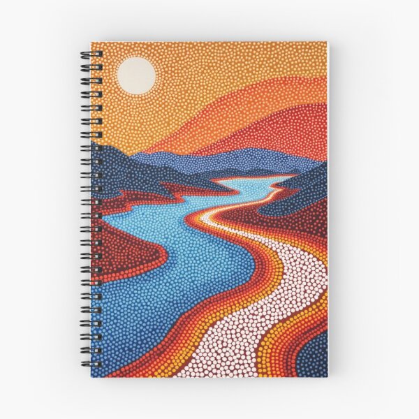 Item preview, Aboriginal Inspired Dot Art - Along The River designed and sold by GrinGalore.