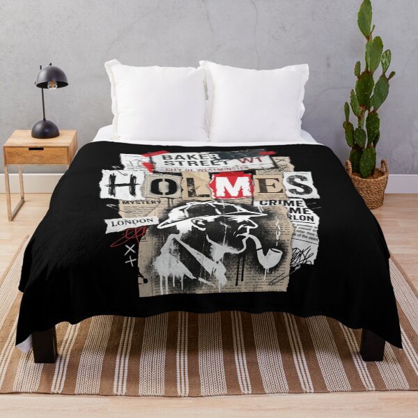 Item preview, Baker Street Holmes Mystery Crime Grunge Collage Art designed and sold by Fenay Designs.